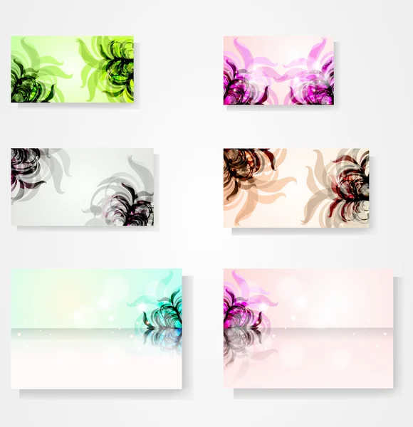 Set pour fond vectoriel floral — Image vectorielle