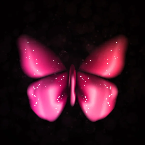 Lesklé abstraktní motýl — Stockový vektor