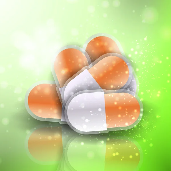 Pilules médicales — Image vectorielle
