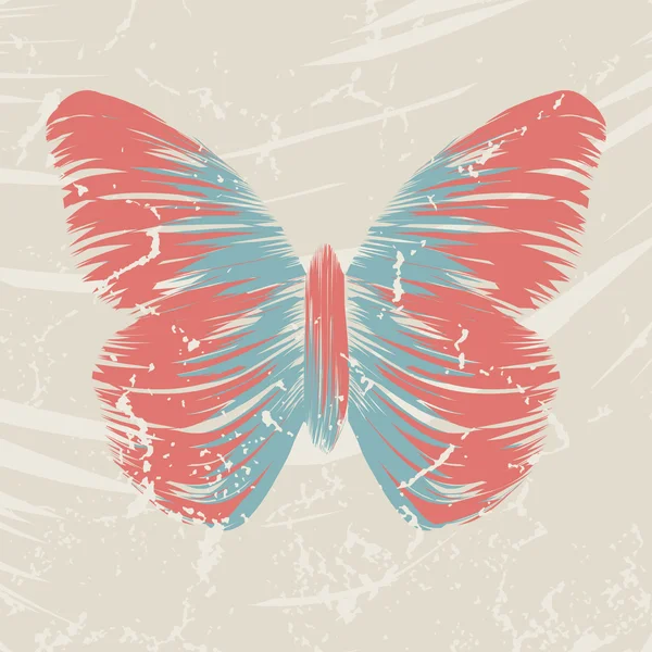 Retro vlinder — Stockvector