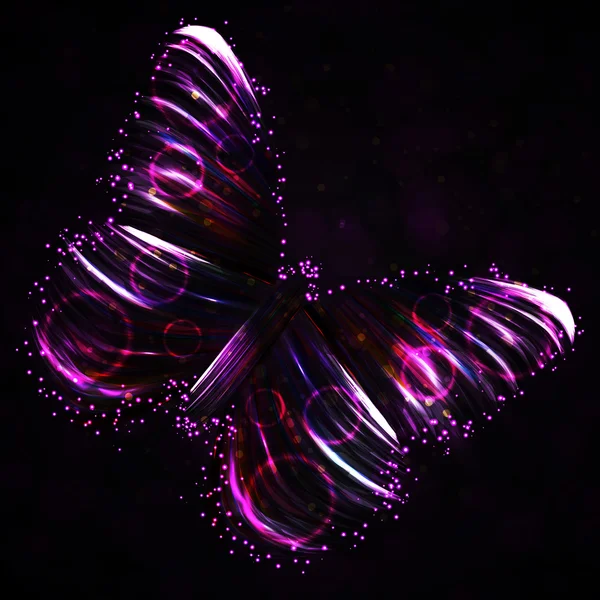 Glanzende vlinder — Stockvector