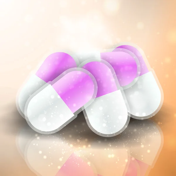 Medizin-Pillen — Stockvektor