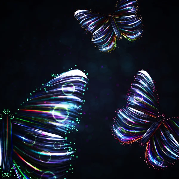 Glänzender Schmetterling abstrakt — Stockvektor