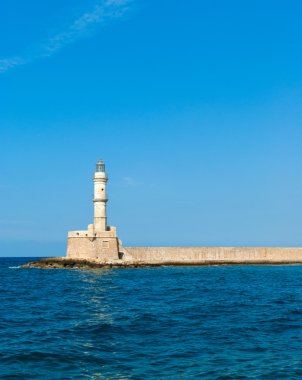 Venetian lighthouse in Chania clipart