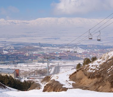 View on Erzurum. Turkey clipart