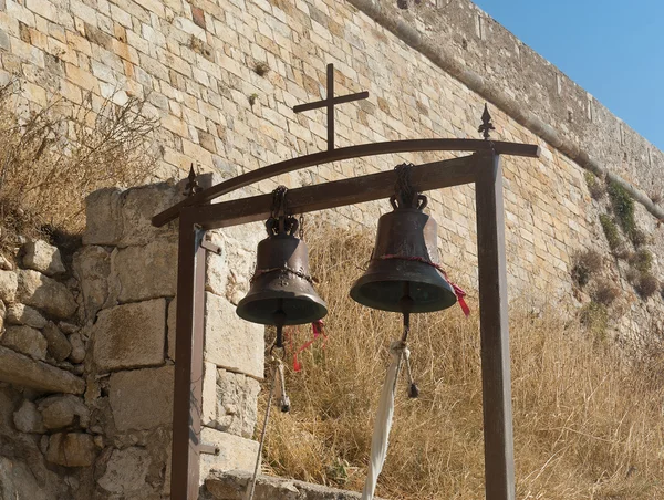 stock image Church bells of Rethymno fortress