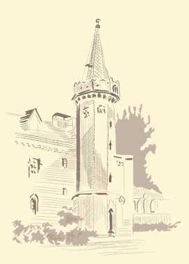 A sketch of a house clipart