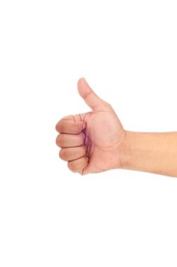 Thumbs up from right side clipart
