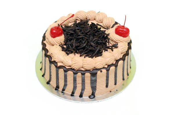 Ciasto czekoladowe z wiśnią — Zdjęcie stockowe