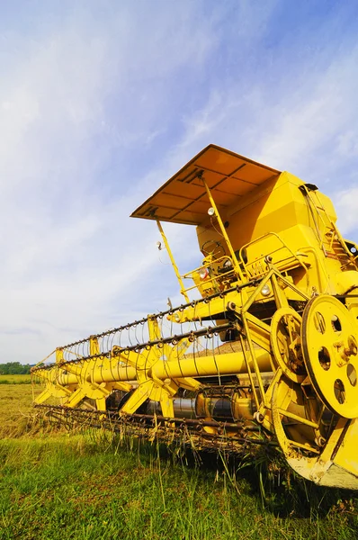 Reis-Erntemaschine — Stockfoto