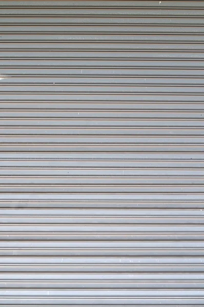 Pattern of silver grey roll up door. — Stock Photo, Image