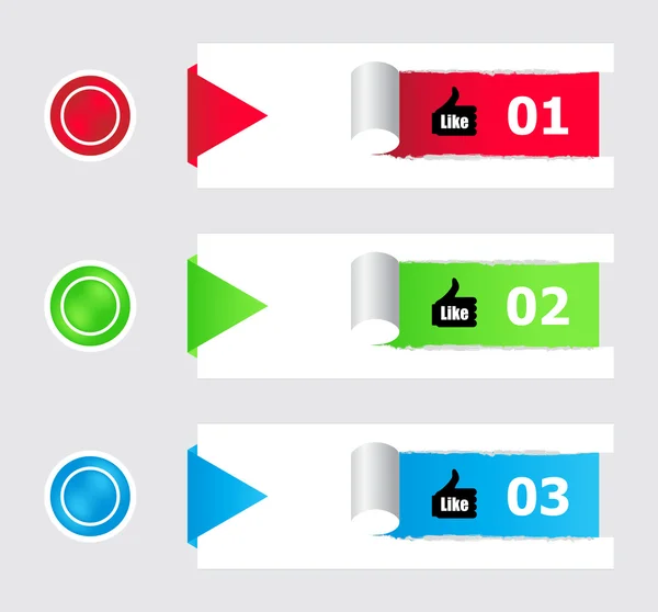 Färgglada klistermärken och knappar med speciell design — Stock vektor