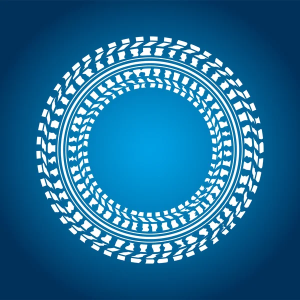 Zvláštní modré pozadí s designem pneumatik — Stockový vektor
