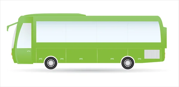 Ônibus urbano verde especial — Vetor de Stock