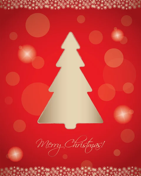 特别红色圣诞背景 — 图库矢量图片