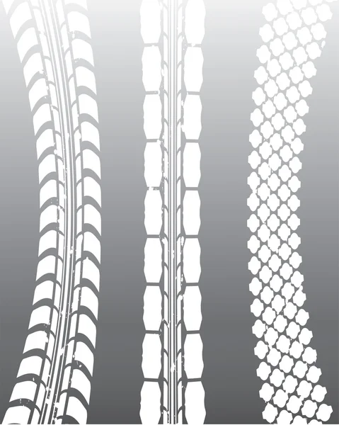 Special tire track background — Stock Vector