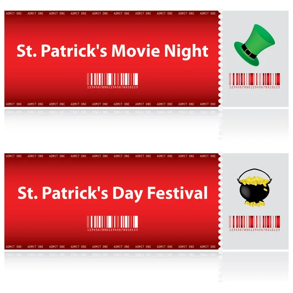 Billets spéciaux pour St. Patrick — Image vectorielle
