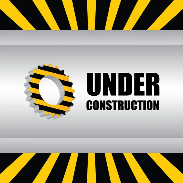 Abstract under construction background — Stock Vector