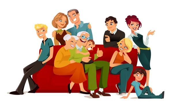 Mehrgenerationenfamilie — Stockfoto