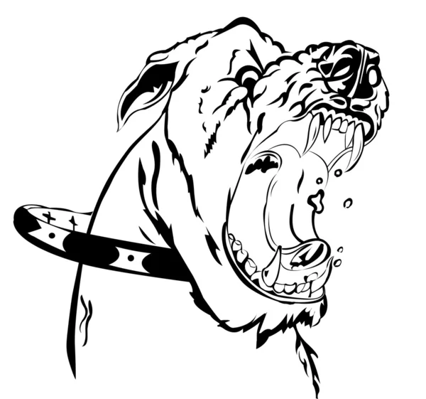 Злий собака Стокова Ілюстрація