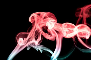 Smoke patterns take shape. clipart