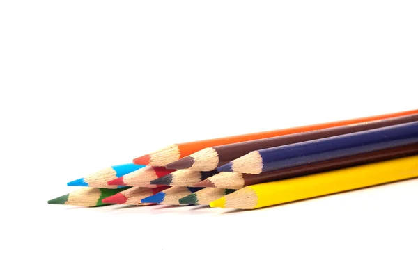 Colorear pila de lápiz . —  Fotos de Stock