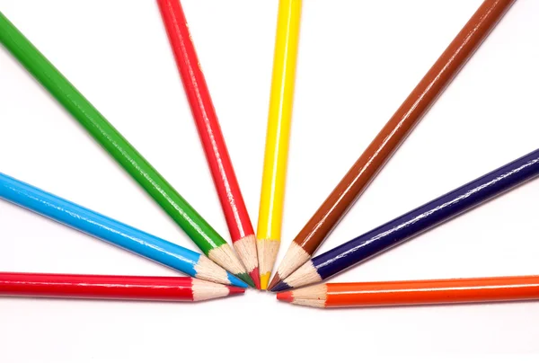 Multi colored pencils. — Stock Photo, Image