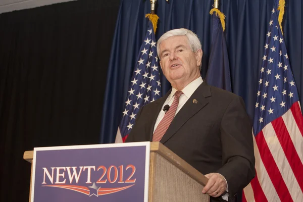 Newt Gingrich no comício político . — Fotografia de Stock