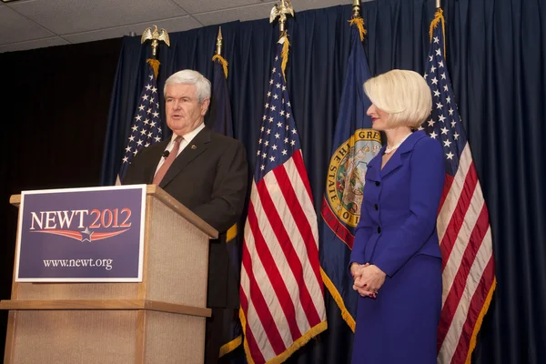 Newt Gingrich no comício político . — Fotografia de Stock