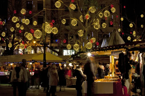 布达佩斯圣诞市场 — 图库照片