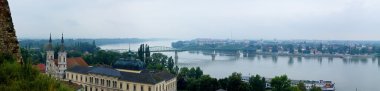 Esztergom River Panoramic clipart