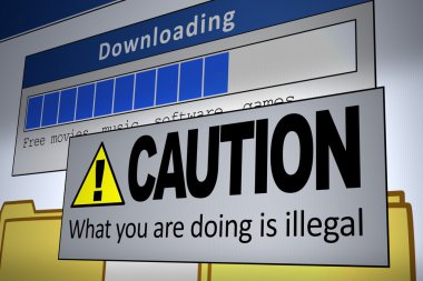 Illegal Download clipart