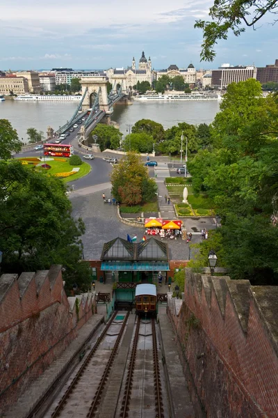 Budapeşte füniküler — Stok fotoğraf