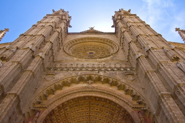 Facciata Cattedrale di Maiorca — Foto Stock