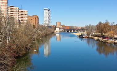 Pisuerga River in Valladolid clipart