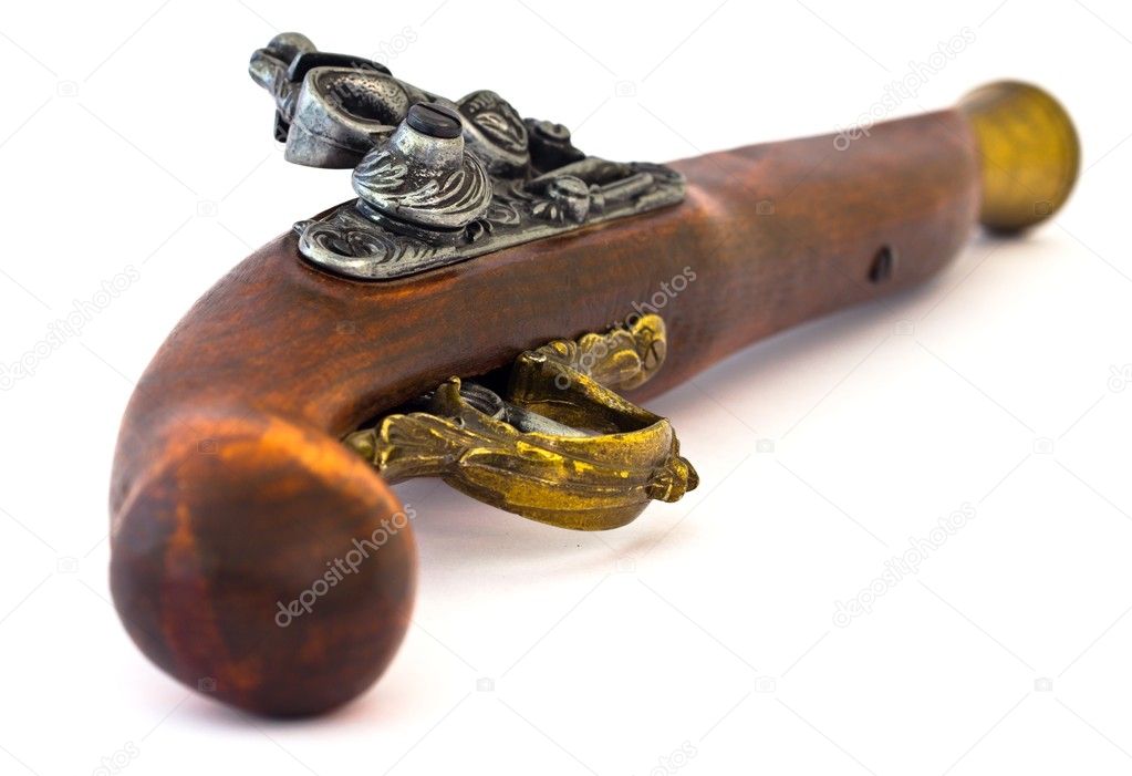 Old Wooden Gun Lower Side