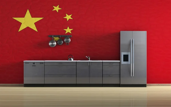 Cocina china — Foto de Stock