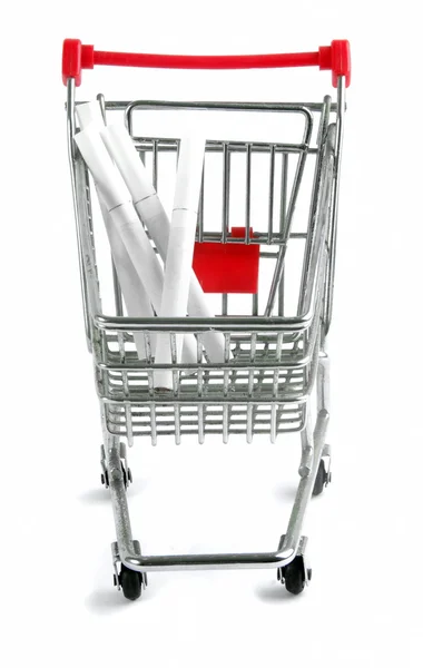 Shopping trolley — Stock Photo, Image