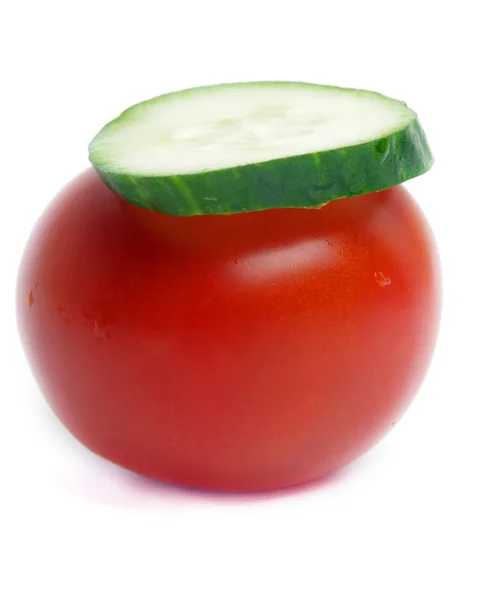 Rajčata s okurkou — Stock fotografie
