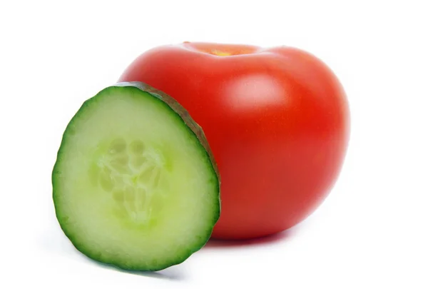 番茄与黄瓜 — 图库照片