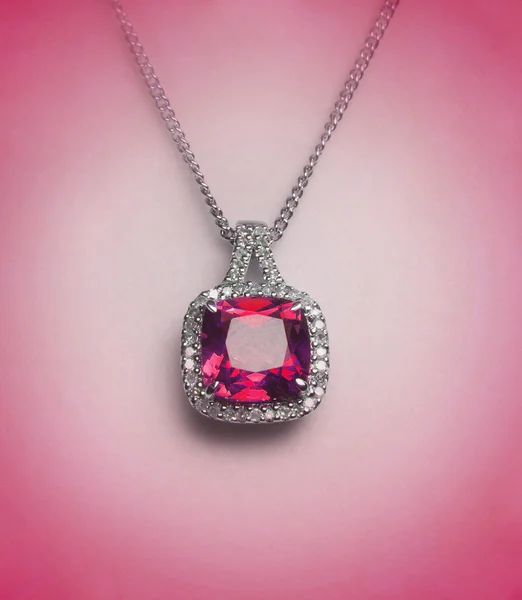 Diamond necklace — Stock Photo, Image