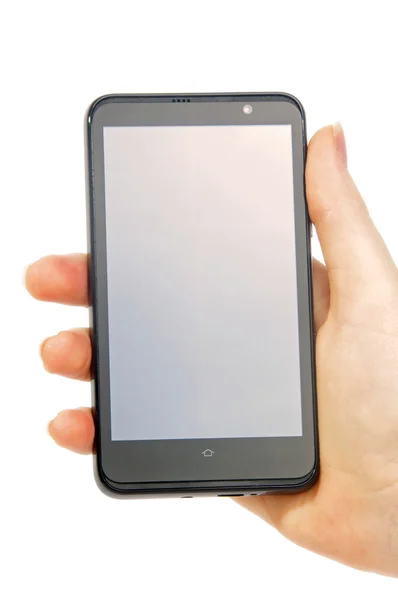 Smartphone na biały — Zdjęcie stockowe