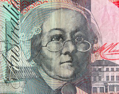 Australian money portrait clipart