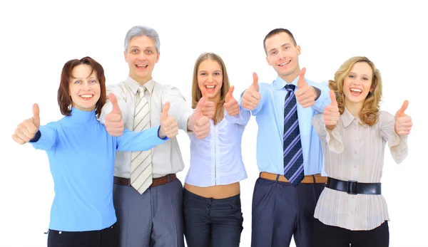 Image of business giving the thumbs-up sign — Stock Photo, Image