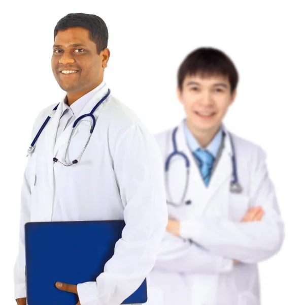 Lekarz i intern — Zdjęcie stockowe