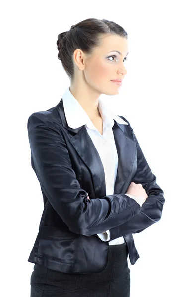 Nice business woman. Isolated on a white background. — Stock Photo, Image