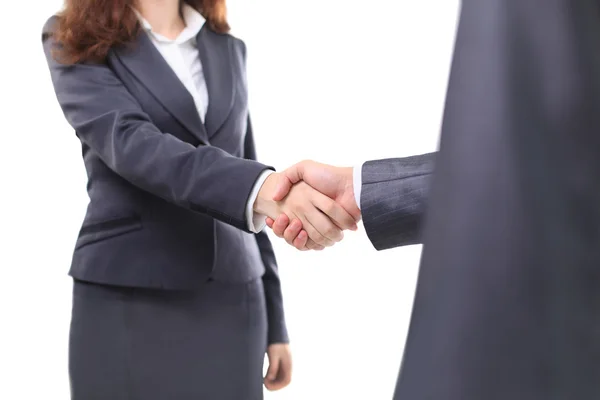 Handshake businessmen in the office. — Stock Photo, Image