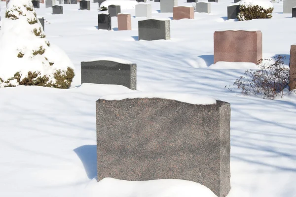 stock image Headstone in cemetary