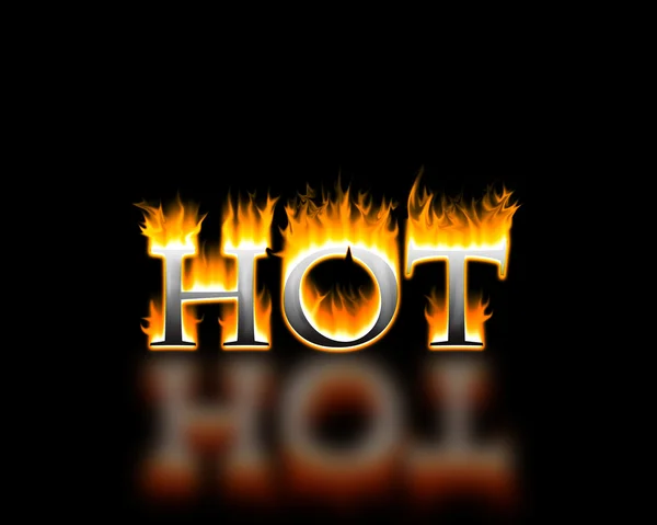Hot in flames — Stock Photo, Image