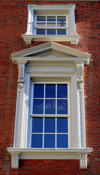 stock image Victorian window with architectural detail